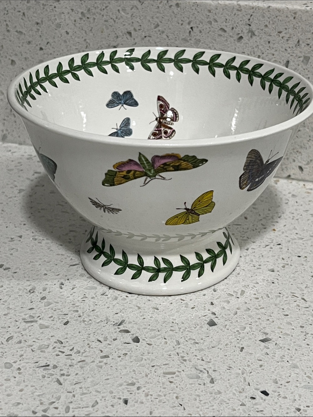 Portmeirion Butterfly Pedestal Bowl RARE The Botanic Garden Britain